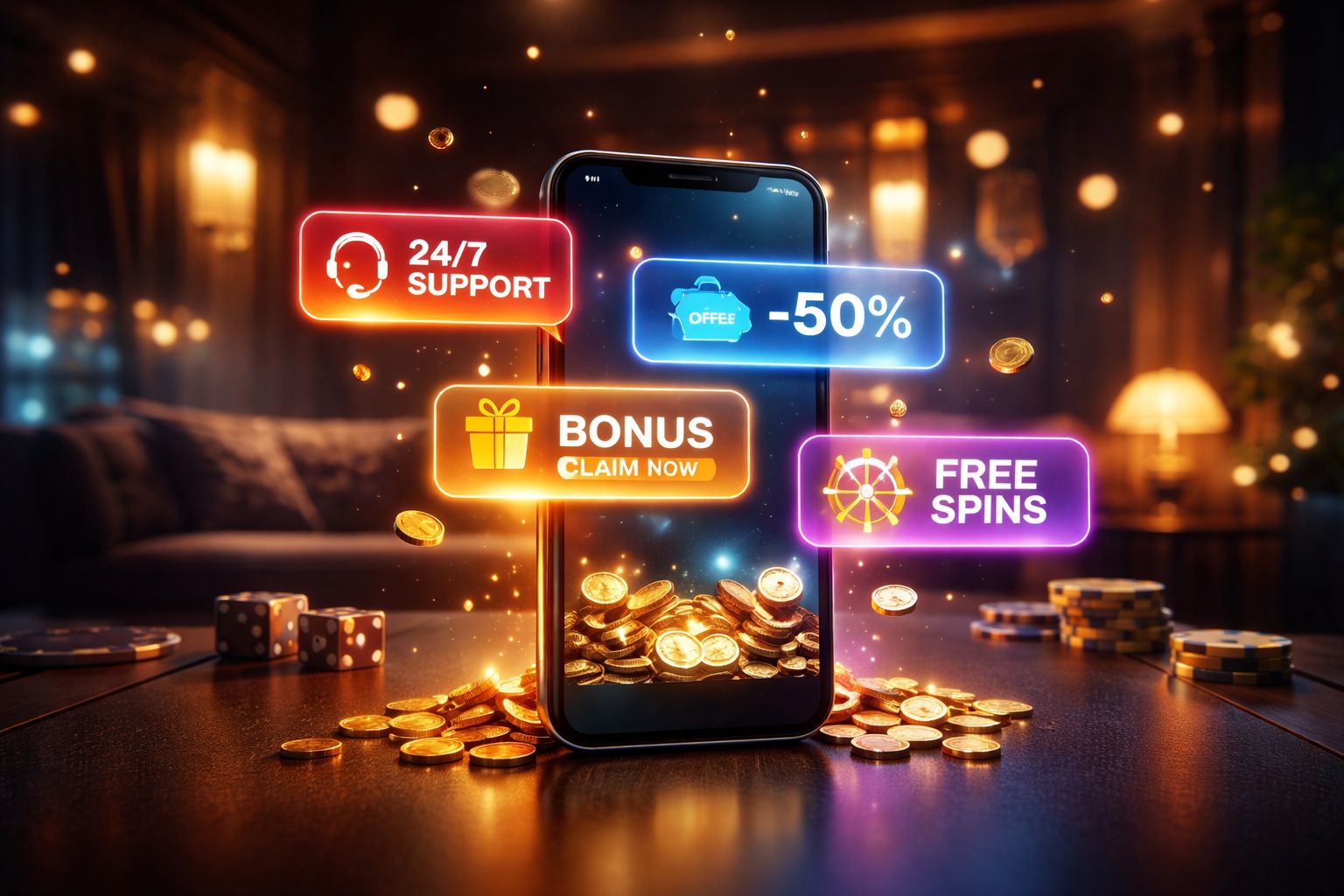 Get Promotions, Updates, And Help Directly In The App